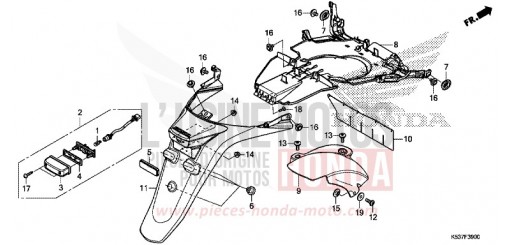KOTFLUEGEL, HINTEN SH300AG de 2016